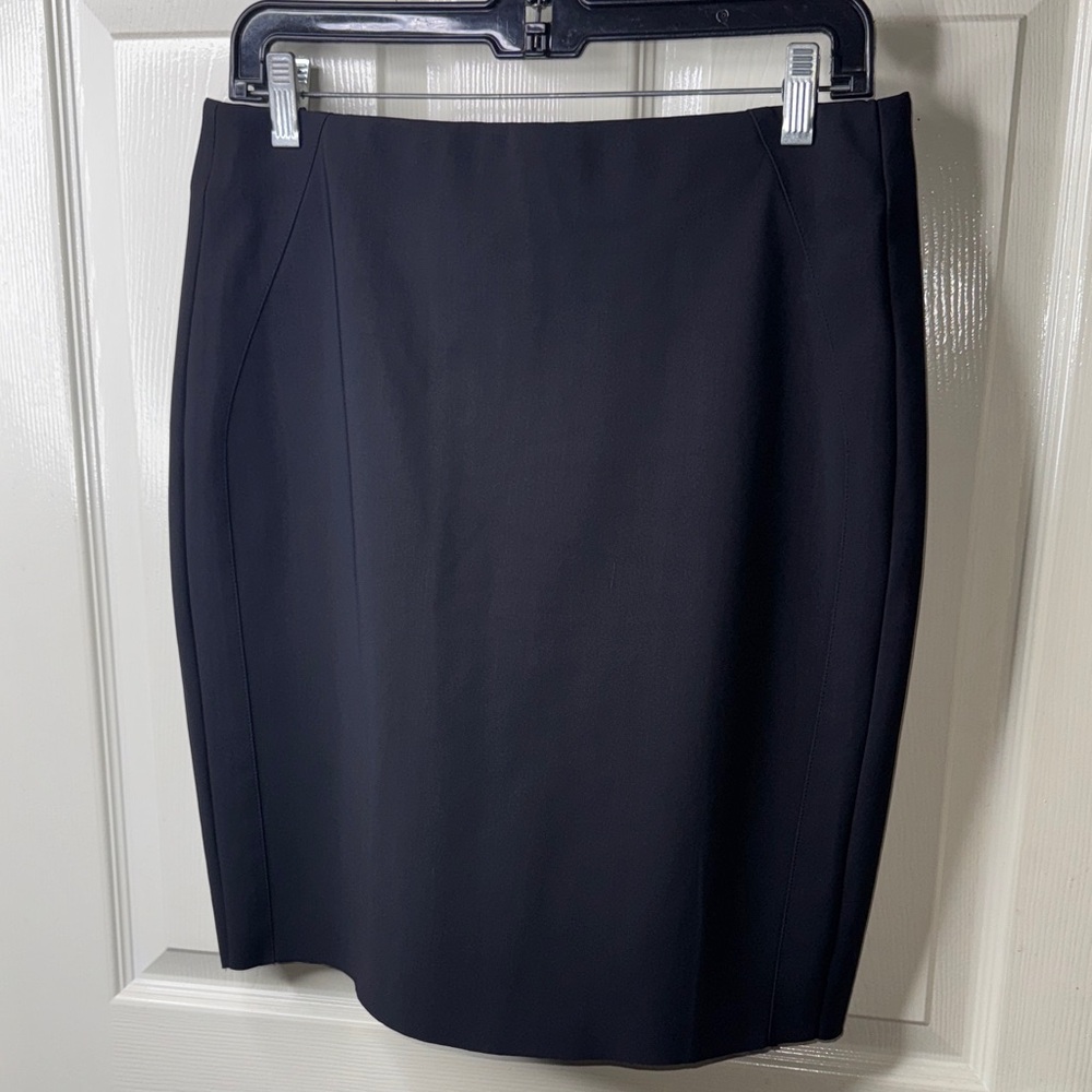 Ecru Classic Dark Pencil Skirt